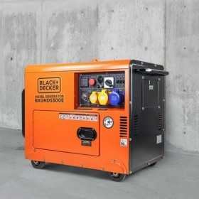 Generator Curent Electric Diesel Black+Decker BXGND5300E, 5300 W, mufa ATS