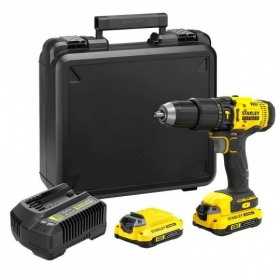 Masina de gaurit, cu percutie, Stanley Fatmax, SFMCD711C2K, cu acumulator, 18 V, 50Nm, 1500 rpm
