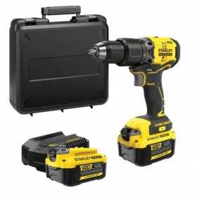 Masina gaurit, cu percutie, Stanley Fatmax, SFMCD715M2K, cu acumulator, 18 V, 60 Nm, 1900 rpm