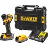 Masina compacta cu impact cu 2 acumulatori 18V 1.7 XR - DeWalt DCF850E2T 