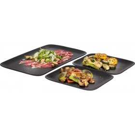 Platou servire melamina negru dreptunghiular APS 53 x 32.5 x 2.5 cm GN 1/1