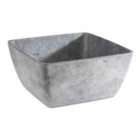 Bol melamina patrat gri APS 25x25 cm 3.8 l