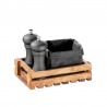 Cutie servire lemn Olive APS 22 x 15 x 6 cm 