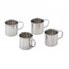 Set 4 mini cani inox APS 3.5 cm x 3.5 cm, 0.02 l