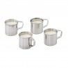 Set 4 mini cani inox APS 3.5 cm x 3.5 cm, 0.02 l