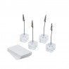 Set 4 piese stoppere Acryl APS 3 x 3 x 12 cm 