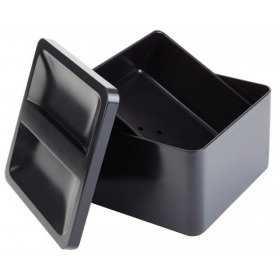 Frapiera polipropilena negru APS 27 x 27 x 15 cm