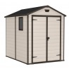 Casuta de gradina, Keter, Bej, 6x8, colectie Manor, cu ferestre, cu ventilatie Sistem de inchidere, Ferestre, Ventilatie, Composit rasini, 79 Kg, Manor