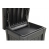 Dulap exterior curte, din plastic, pentru primirea coletelor, grafit, Keter, 53x62x112 cm, rezistent la intemperii, cu incuietoare suplimentara