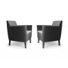 Set mobilier pentru terasa, 2 fotolii, exterior, polipropilena, ratan imitatie, Keter Salemo, grafit, rezistent UV si intemperii, 74x67x76 cm 
