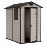 Casuta de gradina, Keter, Bej, 4x6, colectie Manor, ferestre, ventilatie Sistem de inchidere, Ferestre, Ventilatie, Manor
