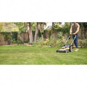 Masina De Tuns Iarba Stanley Fatmax SFMCMWS251B, 5 niveluri de taiere pe inaltime, Sac colector, Naked