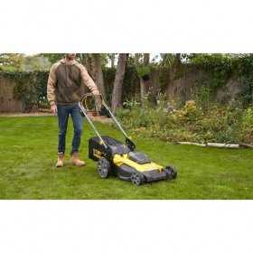 Masina De Tuns Iarba Stanley Fatmax SFMCMWS251B, 5 niveluri de taiere pe inaltime, Sac colector, Naked