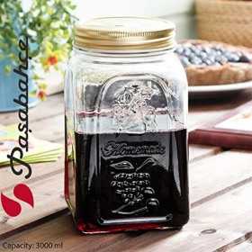 Borcan sticla cu capac metalic Pasabahce Homemade 3 L