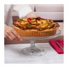 Platou servire cu picior si capac Pasabahce Patisserie 32 cm