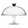 Platou servire cu picior si capac Pasabahce Patisserie 32 cm