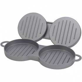 Presa dubla hamburger din aluminiu Char-Broil 140539