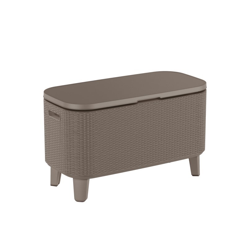 Poze Mini bar gradina ratan cappuccino Keter Bevy Cool Bar
