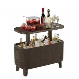 Mini bar gradina ratan cappuccino Keter Bevy Cool Bar