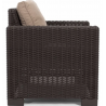 Set mobilier pentru terasa, material polipropilena, Keter, colectia California, pentru exterior sau balcon, 2 fotolii, culoare brown, aspect ratan natural