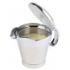 Sosiera izolata cu maner si capac din inox APS 19 x 12.5 x 13 cm 400 ml 