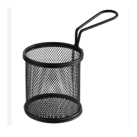 Cos inox negru cartofi prajiti APS 9 x 8.5 cm