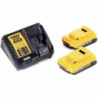 Masina de insurubat cu impact compacta DeWalt DCF809D2T, 18V, 2 x 2 AH