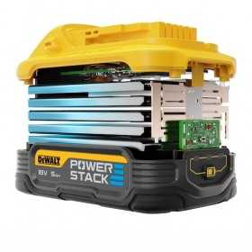 Set 2 Acumulatori DeWalt PowerStack DCBP518H2, 18V, 5AH, LI-ION