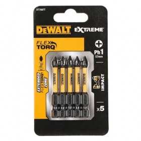 Set 5 capete pivotante de torsiune DeWalt DT7997T, PH1, 57MM, 5PK, FLEXTORQ
