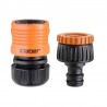 Set cu robinet conector 3/4” (20-27 mm) si reductor 1/2” (15-21 mm), cuplare automată 1/2” Claber 88130000 