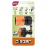 Set cu robinet conector 3/4” (20-27 mm) si reductor 1/2” (15-21 mm), cuplare automată 1/2” Claber 88130000 