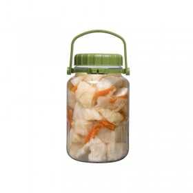 Borcan sticla cu capac verde Pasabahce Harvest 5 L