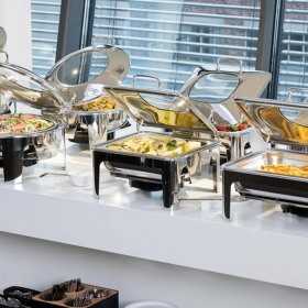 Chafing dish inductie cu capac sticla hidraulic APS 46 x 50 x 30 cm, 6 l
