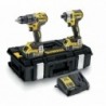 Set DeWalt DCK266P2: Masina de gaurit si insurubat cu percutie DCD796 & DCF887 