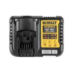 Slim Charger DeWalt DCB1104, 4 A, DCB 12V, DCB 18V, DCB 54V FLEXVOLT, DCBP 18V POWERSTACK