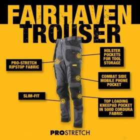 Pantaloni DeWalt DWC192-004-3231, DEWALT FAIRHAVEN, Marime 32/31, Gri