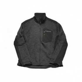 Fleece Tricotat Stanley Arizona STW40005-013-L, cu fermoar, buzunar la piept cu fermoar si insertii soft shell, Marime L