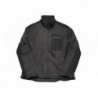 Fleece Tricotat Stanley Arizona STW40005-013-L, cu fermoar, buzunar la piept cu fermoar si insertii soft shell, Marime L 