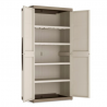 Dulap pentru atelier, garaj, din polipropilena, depozitare unelte, beige, 4 rafturi, Keter Excellence 89x54x182 cm, inchidere lacat