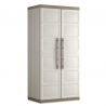 Dulap pentru atelier, garaj, din polipropilena, depozitare unelte, beige, 4 rafturi, Keter Excellence 89x54x182 cm, inchidere lacat