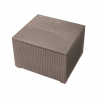 Set mobilier de exterior, imitatie ratan, cappuccino, Keter Elodie, pentru terasa, cu masuta depozitare, 1 canapea, 2 fotolii, 5 locuri, material polipropilena rezistent UV 