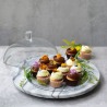 Platou servire rotund sticla cu capac Pasabahce Patisserie 32cm 