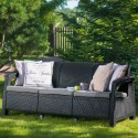 Canapea Curver Corfu Love Seat 3 locuri gri