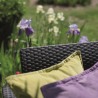Set mobilier gradina, material polipropilena cu aspect de ratan, Keter, colectie Corfu Box, pentru relaxare si petreceri, cu masuta depozitare, doua fotolii, canapea doua locuri, culoare grafit 