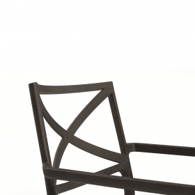 Scaun de gradina, polipropilena, Keter, negru, cu cotiere si spatar, stivuibil, rezistent UV, 60 x 53 x 81 cm, Metalix
