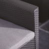 Set mobilier gradina, material polipropilena, Keter Claire, pentru balcon si terasa, cu masuta depozitare, 2 fotolii, culoare grafit, rezistent UV si intemperii, usor de asamblat 