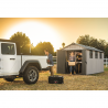 Pachet Casuta de gradina Keter Oakland 757 + 2 x Kit Extensie 7515 Usa dubla, Sistem de inchidere, Luminator, Ferestre, Ventilatie, Duotech, 196.00 kg, Oakland