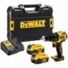 Masina de gaurit si insurubat, cu percutie, DeWALT, DCD709P2T, cu acumulator, 18 V, 2X5AH, 65 Nm, 0 - 1650 rpm 