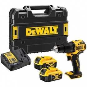 Masina de gaurit si insurubat, cu percutie, DeWALT, DCD709P2T, cu acumulator, 18 V, 2X5AH, 65 Nm, 0 - 1650 rpm