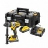 Masina de insurubat si gaurit, cu percutie, DeWALT, DCD999H2T, cu acumulator, 18 V, 67 Nm, 2000 rpm 
